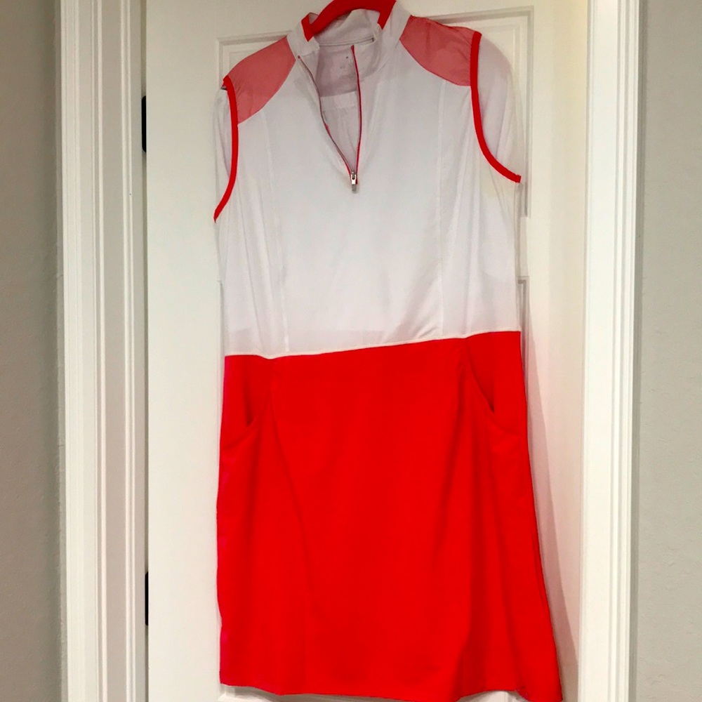 N’vo golf dress with white shorts…sz Lg